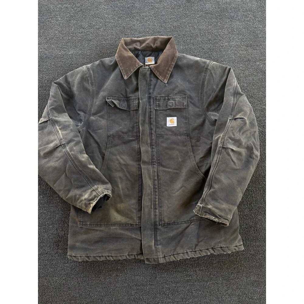 Carhartt Men's Vintage Detroit‎ Jacket size XL Thrashed
